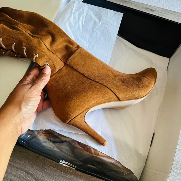 Torrid Faux Suede Stiletto Over the Knee Boot NWT Size 10W - Picture 4 of 9